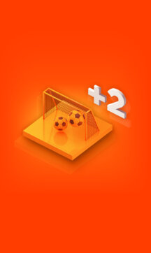 Sport-Angebot<br><br><strong>2 Tore Vorsprung</strong>